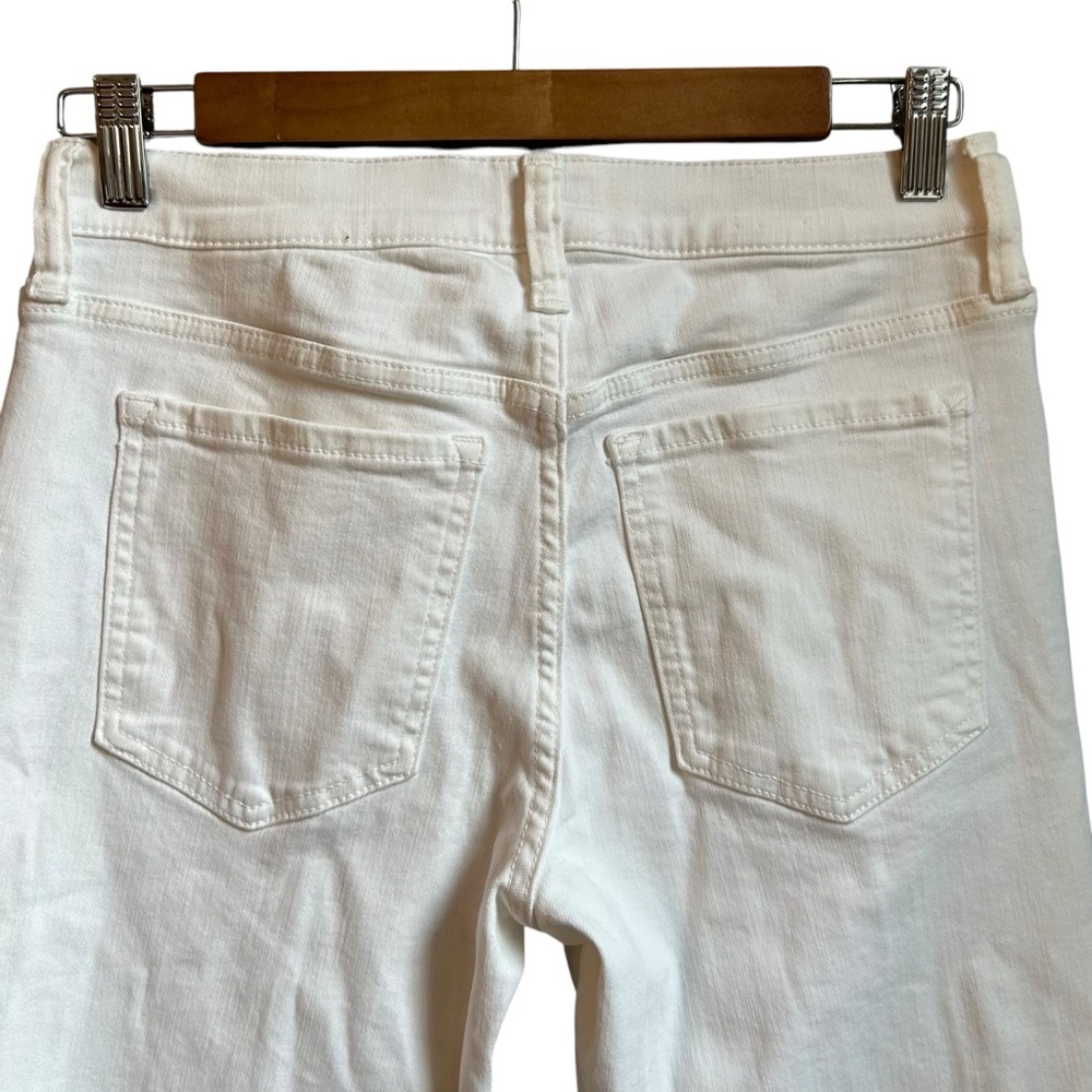 NWT Banana Republic MID-RISE SKINNY JEAN Women SZ 27 in Pure White - Picture 5 of 8
